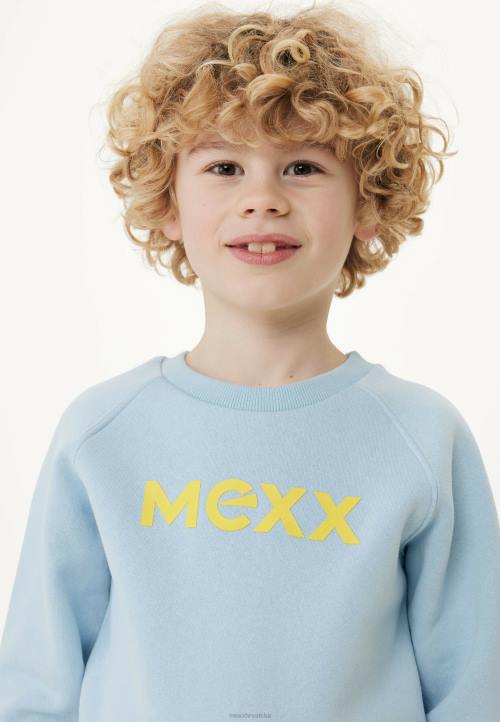 MEXX tenisice - MEXX pulover s okruglim izrezom umjetničko svjetlo plava B4DB888 dječaci