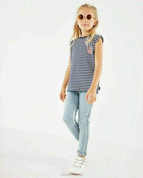 MEXX prugasti gornji naramenici prljavo bijeli bijela B4DB784 djevojke - MEXX woman