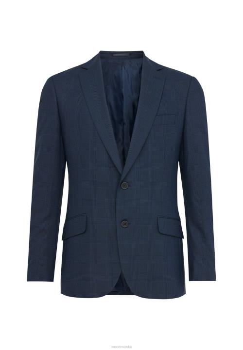 MEXX natikače - MEXX jednoredni karirani blejzer tamnoplavi plava B4DB467 muškarci
