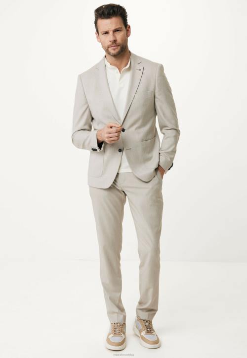 MEXX jednoredni sako od rastezljive tkanine pijesak bež B4DB469 muškarci - MEXX sandale