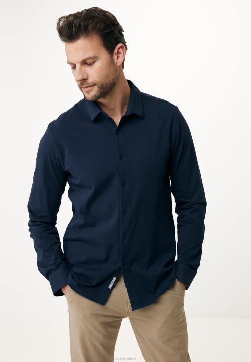 MEXX shoes sale - MEXX jersey shirt basic tamnoplava plava B4DB575 muškarci