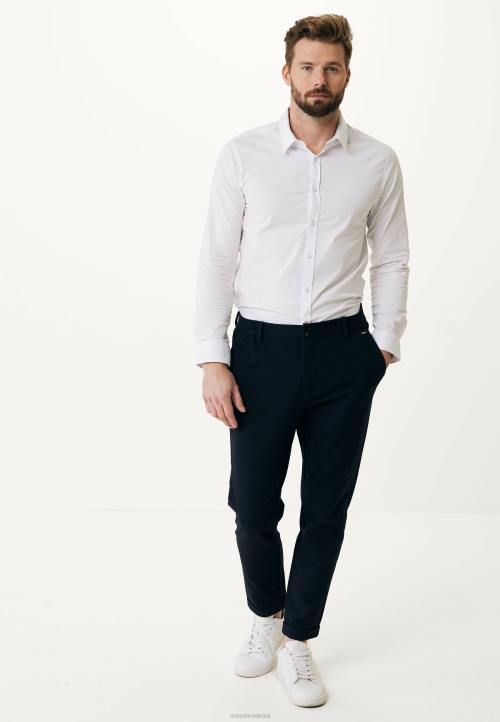 MEXX hlače od rastezljive tkanine tamnoplave plava B4DB466 muškarci - MEXX sandale