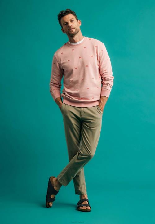 MEXX sužene chino hlače kaki zelena B4DB484 muškarci - MEXX woman