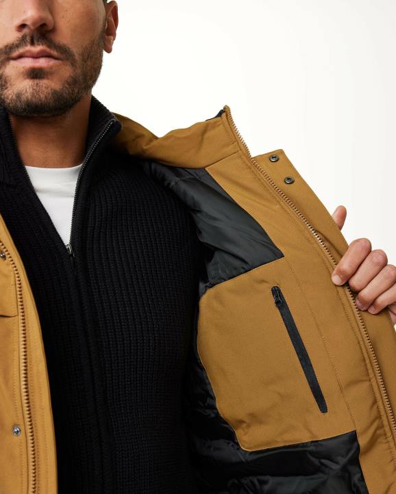 MEXX natikače - MEXX zlatna parka s kapuljačom smeđa B4DB601 muškarci