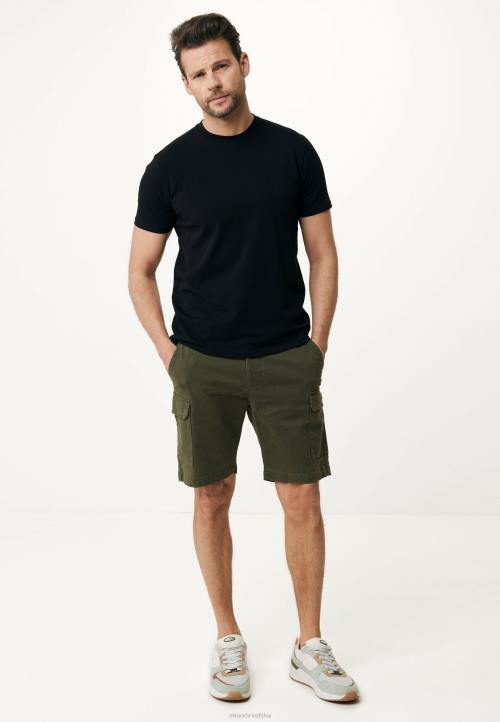 MEXX cizme - MEXX cargo hlače kratke maslinaste zelena B4DB500 muškarci