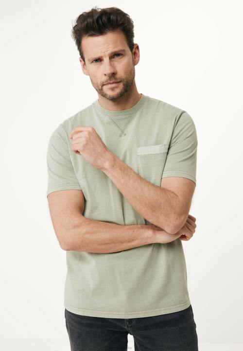 MEXX natikače - MEXX bojanje odjeće majica kratkih rukava izblijedjelo zelena B4DB508 muškarci