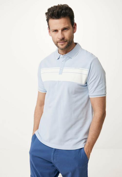 MEXX color block polo svjetlo plava B4DB511 muškarci - MEXX koferi