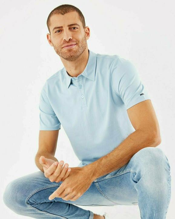 MEXX tenisice - MEXX jersey polo light plava B4DB564 muškarci