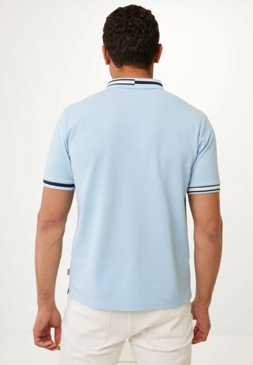 MEXX shoes sale - MEXX kratki rukav pique polo boja pređa svježa plava B4DB496 muškarci