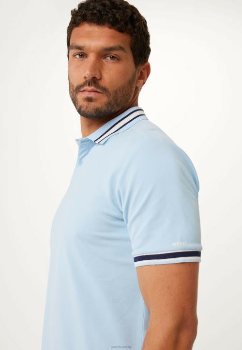 MEXX shoes sale - MEXX kratki rukav pique polo boja pređa svježa plava B4DB496 muškarci