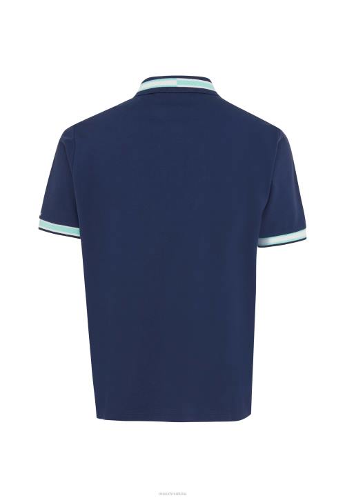 MEXX kratki rukavi pique polo pređa boja tamnoplava plava B4DB494 muškarci - MEXX shoe