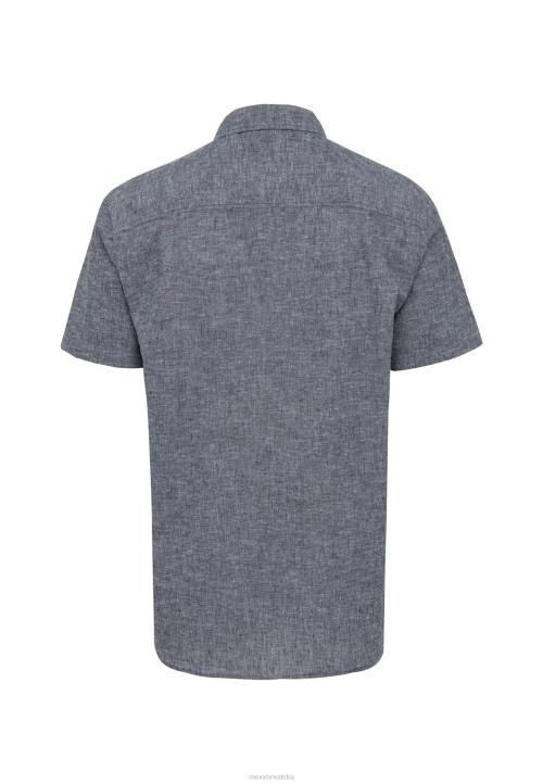 MEXX tenisice - MEXX lanena majica kratkih rukava crna schwarz B4DB503 muškarci