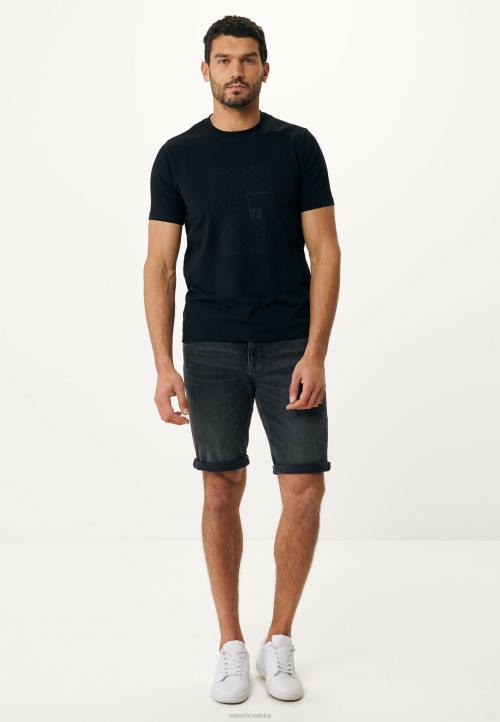 MEXX majica kratkih rukava gumeni print crna schwarz B4DB489 muškarci - MEXX sandale