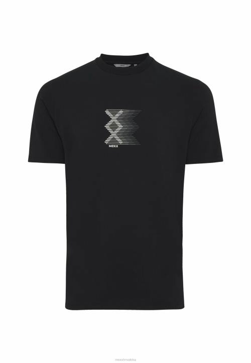 MEXX majica kratkih rukava gumeni print crna schwarz B4DB490 muškarci - MEXX koferi