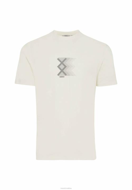 MEXX natikače - MEXX majica kratkih rukava gumeni print off white bež B4DB488 muškarci