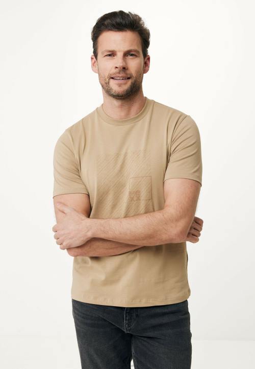 MEXX cizme - MEXX majica kratkih rukava gumeni print pijesak bež B4DB486 muškarci