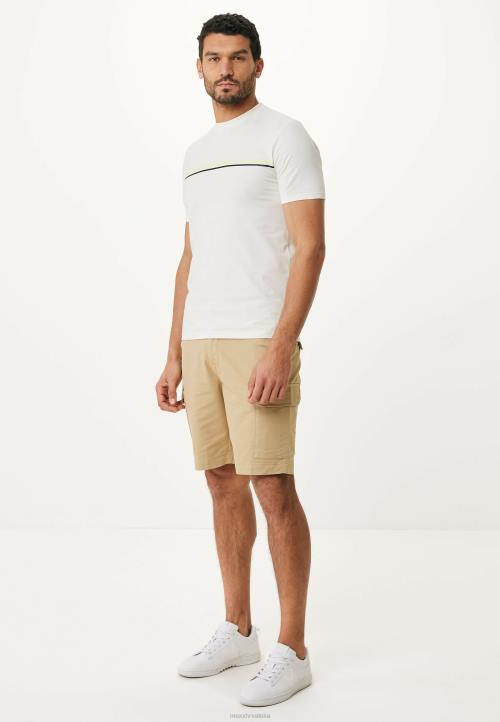 MEXX Hrvatska - MEXX majica kratkih rukava s prugama na prsima sivo bijela bež B4DB473 muškarci