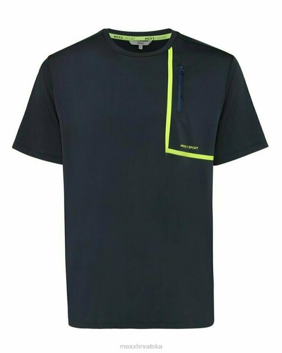 MEXX majica kratkih rukava s tamnoplavim džepom plava B4DB723 muškarci - MEXX sandale