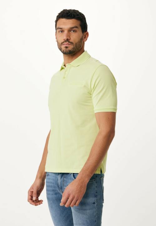 MEXX tenisice - MEXX polo kratki rukav limeta pamuk B4DB479 muškarci