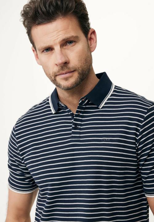 MEXX cizme - MEXX polo prugaste mornarske boje plava B4DB529 muškarci