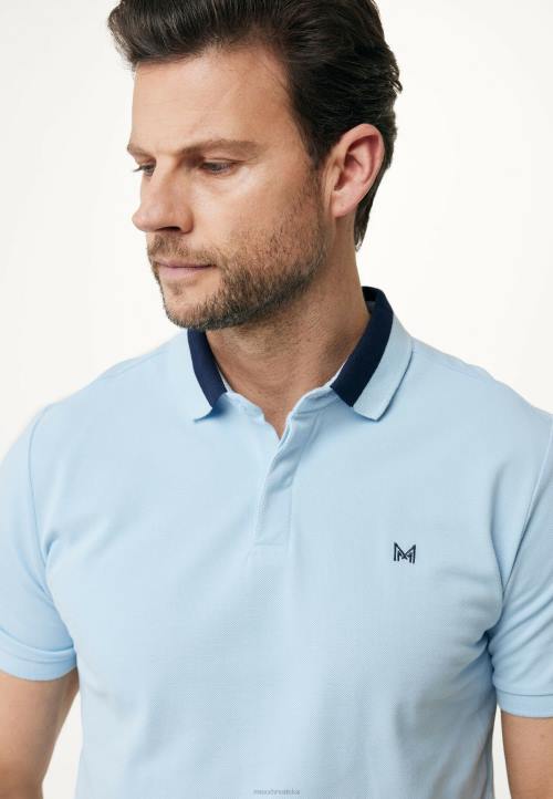 MEXX natikače - MEXX kratkih rukava polo ovratnik u boji svjež plava B4DB483 muškarci