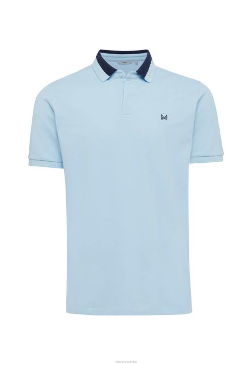 MEXX natikače - MEXX kratkih rukava polo ovratnik u boji svjež plava B4DB483 muškarci