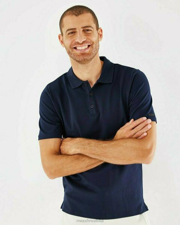 MEXX mercerizirane kokice polo navy plava B4DB722 muškarci - MEXX woman