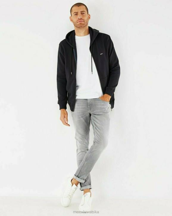 MEXX crni kardigan s kapuljačom schwarz B4DB619 muškarci - MEXX shoe