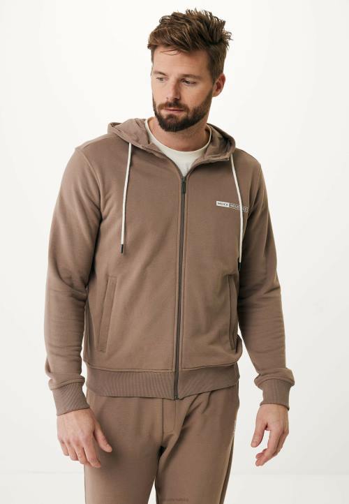 MEXX natikače - MEXX kardigan s kapuljačom smeđa B4DB569 muškarci