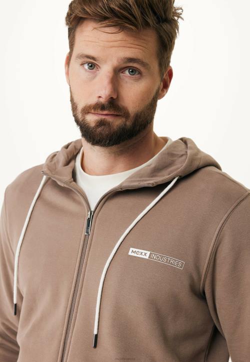 MEXX natikače - MEXX kardigan s kapuljačom smeđa B4DB569 muškarci