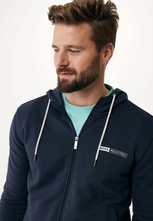 MEXX cizme - MEXX mornarski kardigan s kapuljačom plava B4DB566 muškarci