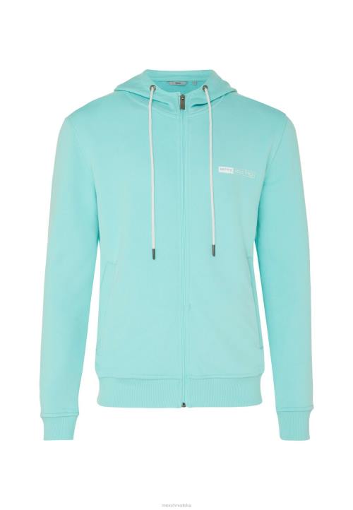 MEXX tenisice - MEXX pulover s malim printom na prsima aqua plava B4DB628 muškarci