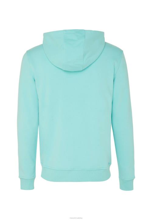 MEXX tenisice - MEXX pulover s malim printom na prsima aqua plava B4DB628 muškarci