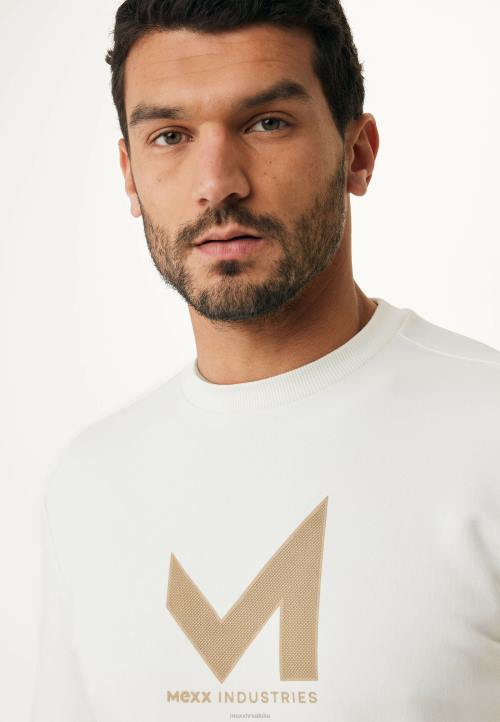 MEXX bijeli džemper s okruglim izrezom bež B4DB468 muškarci - MEXX koferi