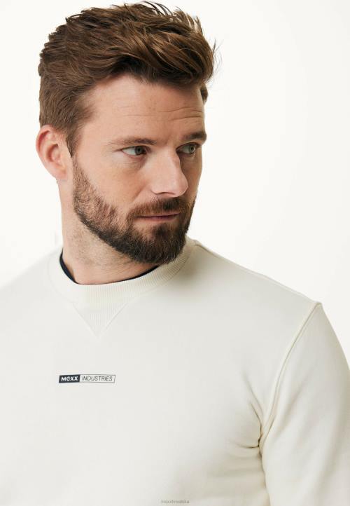 MEXX tenisice - MEXX bijeli džemper s okruglim ovratnikom bež B4DB654 muškarci