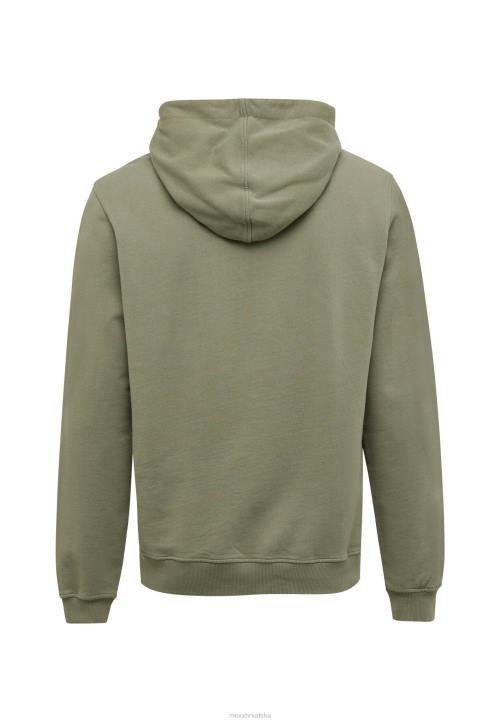 MEXX garment dye džemper s kapuljačom sred zelena B4DB514 muškarci - MEXX shoe