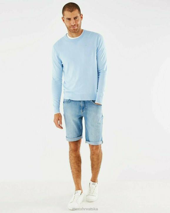 MEXX natikače - MEXX lagani džemper s ovratnikom plava B4DB596 muškarci