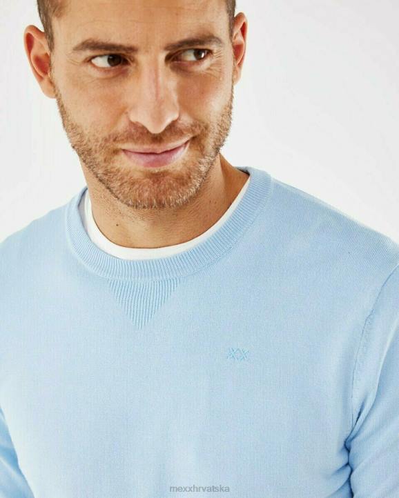 MEXX natikače - MEXX lagani džemper s ovratnikom plava B4DB596 muškarci