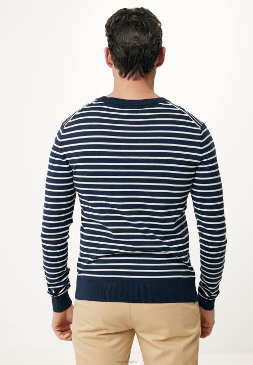 MEXX shoes sale - MEXX pulover s okruglim ovratnikom mornarski plava B4DB546 muškarci