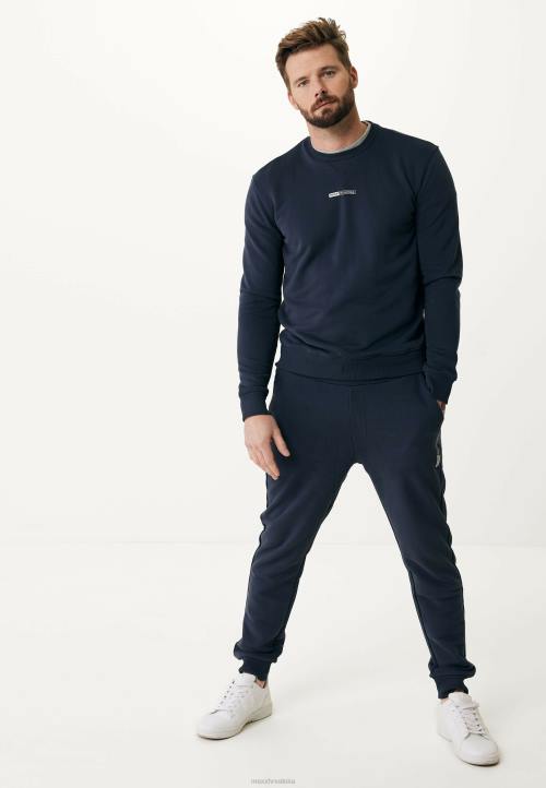 MEXX tenisice - MEXX pulover s okruglim ovratnikom mornarski plava B4DB567 muškarci