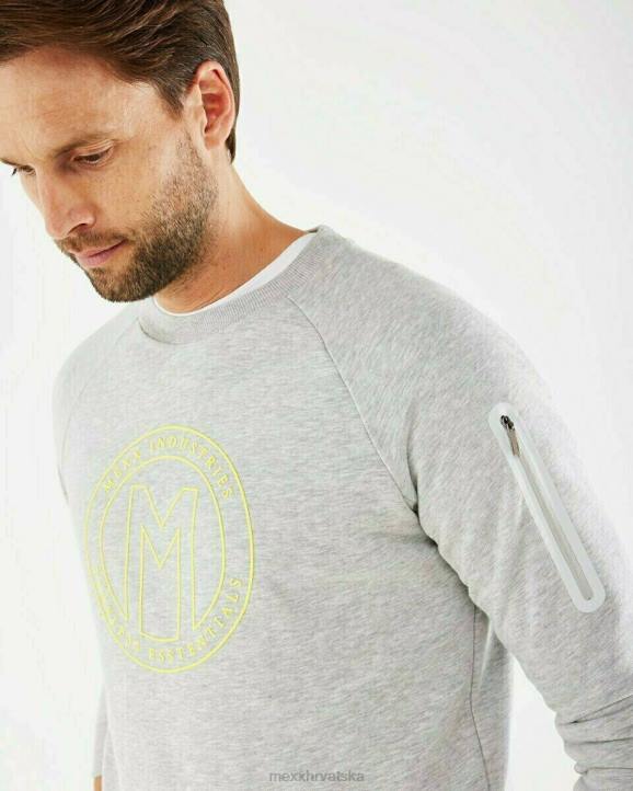 MEXX pulover s okruglim ovratnikom sivi melee siva B4DB727 muškarci - MEXX koferi