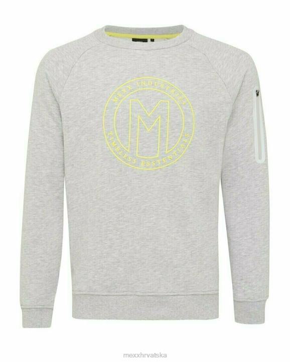 MEXX pulover s okruglim ovratnikom sivi melee siva B4DB727 muškarci - MEXX koferi