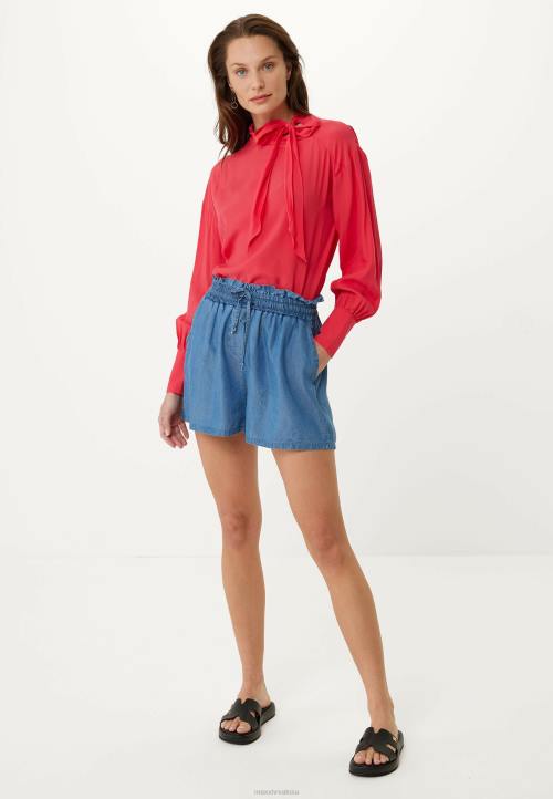 MEXX bluza s leptir mašnom dugih rukava Crvena B4DB129 žene - MEXX shoe