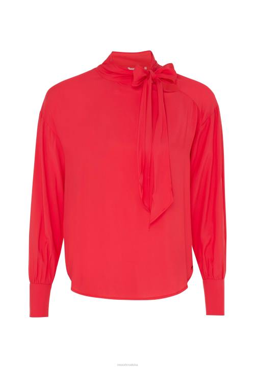 MEXX bluza s leptir mašnom dugih rukava Crvena B4DB129 žene - MEXX shoe