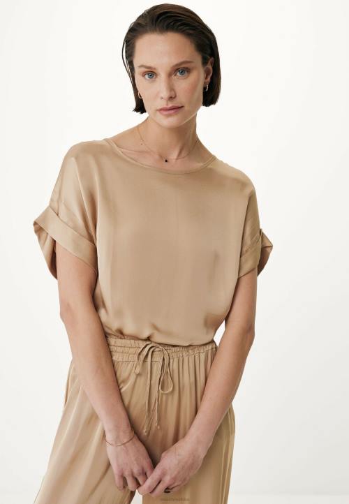 MEXX satenska bluza pijesak bež B4DB34 žene - MEXX woman