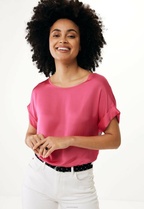 MEXX tenisice - MEXX satenska bluza vruća ružičasta B4DB17 žene