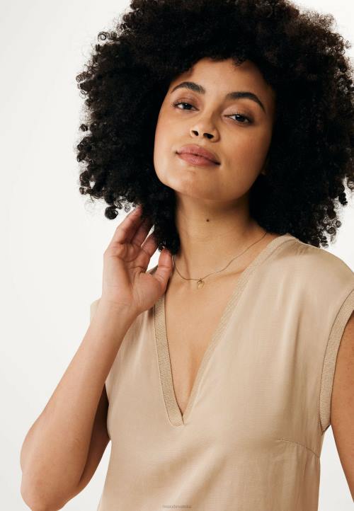 MEXX shoes sale - MEXX haljina bez rukava s v-izrezom pijesak bež B4DB9 žene