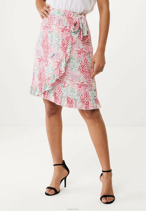 MEXX otisnuta omotna suknja plavozelena ružičasta B4DB24 žene - MEXX woman