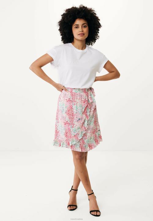 MEXX otisnuta omotna suknja plavozelena ružičasta B4DB24 žene - MEXX woman