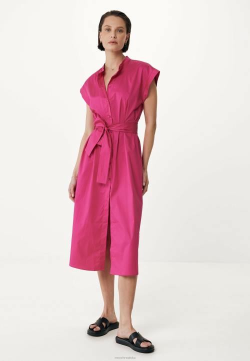 MEXX tenisice - MEXX zakopčana majica kratkih rukava vruća ružičasta B4DB99 žene